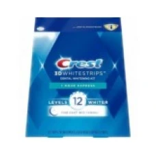 Benzi Albirea Dintilor, Crest Whitestrips 3D 1-Hour Express, Cutie 10 plicuri, 20 benzi