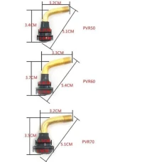 Valva tubeless curbata 70 mm pentru trotineta electrica