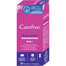 Absorbante zilnice Plus Large, 20 bucati, Carefree