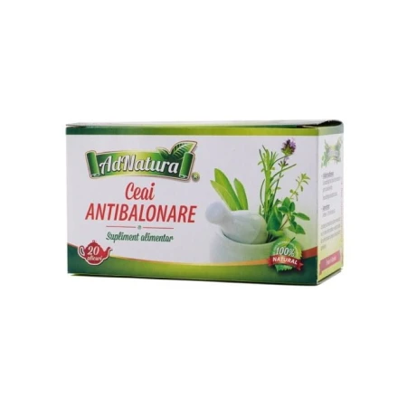 Ceai antibalonare, 25 plicuri, AdNatura
