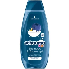 Sampon si gel de dus copii Blueberry, 400ml, Schauma