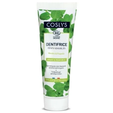 Pasta de dinti bio pentru dinti si gingii sensibile cu menta si porpolis, 75ml, Coslys