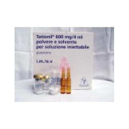 Glutation, Tationil, 600mg/4ml, Antioxidant, 10 fiole pulbere, 10 fiole solvent