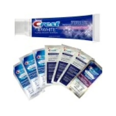 Set 7x Benzi Albirea Dintilor si Pasta de Dinti, Crest 3D White, Radiant Mint, Rezultate Profesionale in 7 Zile