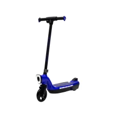 Trotineta electrica pentru copii Kinderauto BJKL168, 45W, 12V 7Ah, lumini ambientale, roti moi, albastra
