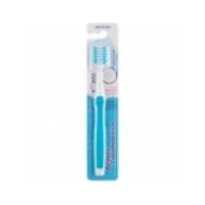 Periuta de Dinti Clasica, Zamo®, Better Toothbrush, pentru Curatare dar si Masarea Gingiilor, Peri Medii, Culoare Albastra