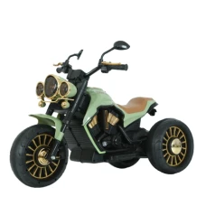 Motocicleta electrica cu 3 roti, Telecomanda, Kinderauto Jocker 70W premium, verde