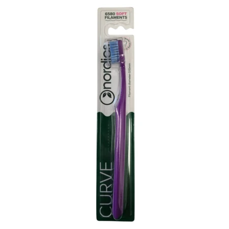 Periuta de dinti Curve 6580 filamente - moale - violet Nordics