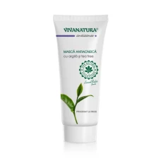 Mască antiacneică argilă și tea tree, 75 mililitri, Vivanatura