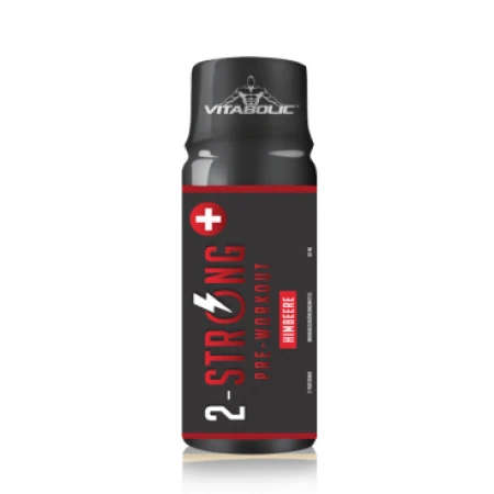 Pre-Workout 2-Strong Shot Zmeura, 60ml, Vitabolic