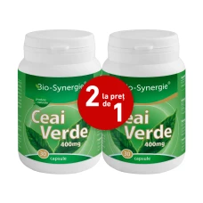 Ceai verde,pachet 1+1, 30capsule, Bio Synergie