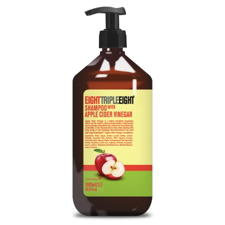 Sampon cu otet de mere, 1000ml, Eight Triple Eight