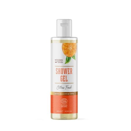 Gel de dus cu citronella, Citrus Fresh, bio, 200ml, Wooden Spoon