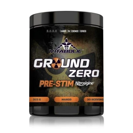 Ground Zero PRE-Stim Nitrosigine Mango, 315g, Vitabolic