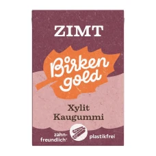 Guma de mestecat naturala cu scortisoara, 28g, Birkengold