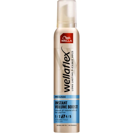 Spuma pentru par cu grad de fixare 3 Instant Volume Boost Wellaflex, 200ml, Wella