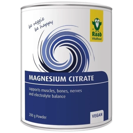 Citrat de magneziu pudra naturala 200g RAAB