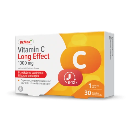 Dr. Max Vitamina C Long Effect, 30 comprimate eliberare prelungita