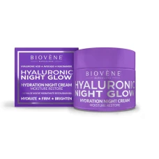 Crema hidratanta de noapte Hyaluronic Night Glow, 50ml, Biovene