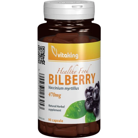 Extract de afin negru Bilberry 470mg, 90 capsule, Vitaking