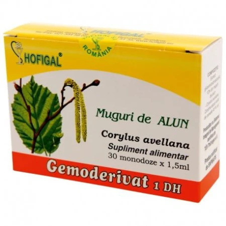 Gemoderivat din mladite si muguri de alun, 30monodoze, Hofigal