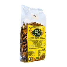 Biscuiti integrali cu seminte de in Bio, 200g, Ecomania