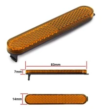 Reflectorizante galbene pentru trotinete electrice Xiaomi, set 20 bucati