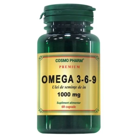 Omega 3-6-9 ulei seminte in,60 capsule,CosmoPharm