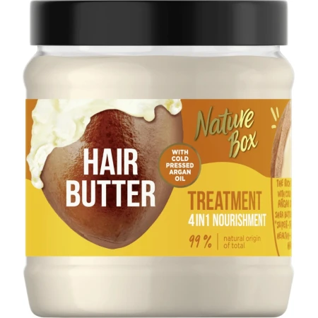 Masca tratament pentru par 4 in 1 cu argan si unt de shea, 300ml, Nature Box