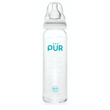 Biberon din sticla, 240ml, PUR