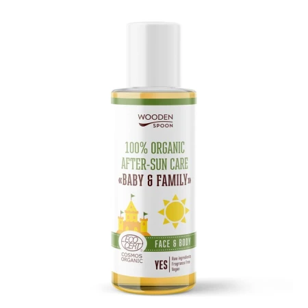 Ulei dupa plaja pentru bebelusi si adulti, bio, 100ml, Wooden Spoon