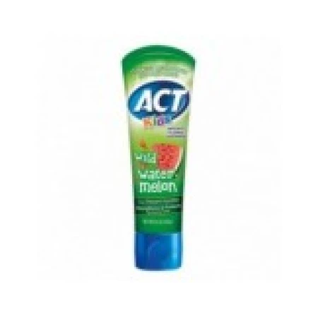 Pasta de Dinti pentru Copii, Act, Wild Watermelon, Aroma Pepene Rosu, Varsta 2+ ani, cu Fluor, 130gr