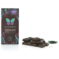 Ciocolata amaruie cu 70% spirulina, 100g, Sweeteria