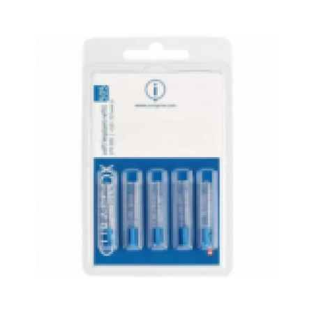 Set Periute Interdentare, Curaprox, Soft Implant, 505, pentru Ingrijirea Implanturilor Dentare, 2mm, Culoare Albastru, 5 buc.