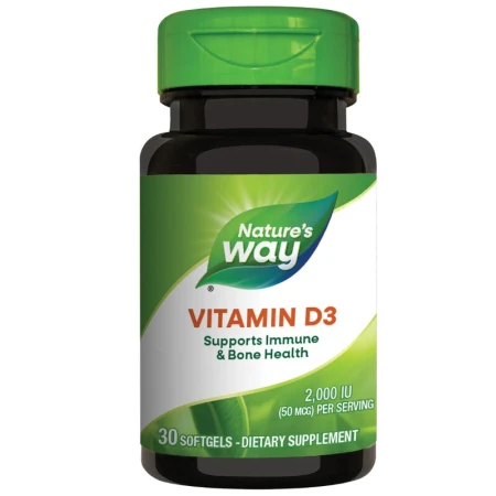 Vitamin D3 2000UI 30cps, Nature\'s Way, 30 capsule, Secom