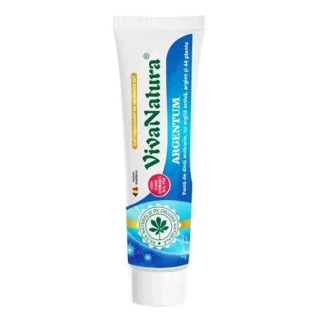 Pasta de dinti GennaDent Argentum, 150ml, VivaNatura