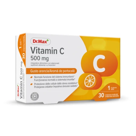 Dr. Max Vitamin C 500 mg, 30 comprimate masticabile