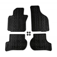Covorase auto negre din cauciuc pentru VW Golf V 2003-2009/ Golf VI 2008-2012/ Jetta 2007-2010/ Scirocco 2009 - prezent Gledring