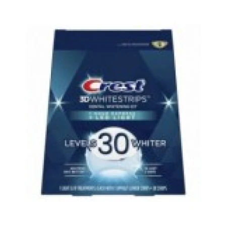 Cutie 19x Plicuri, Benzi Albirea Dintilor, Crest, 3D White, 1 Hour Express LED, cu lampa UV acceleratoare, 19 zile