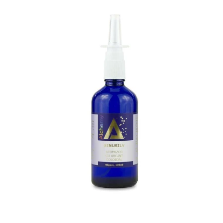SinuSilv, atomizor nazal cu argint coloidal 40ppm, 100 ml, Pure Alchemy