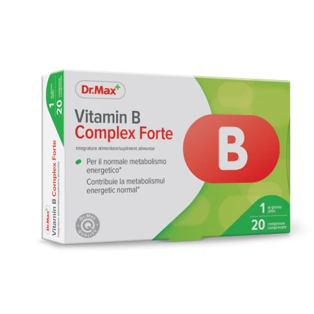 Dr. Max Vitamina B Complex Forte, 20 comprimate