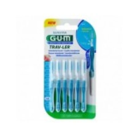 Set 6x Periute Interdentare, GUM, Trav-Ler, pentru Curatare in Profunzime, Tratate cu Clorhexidina, 1.6 mm