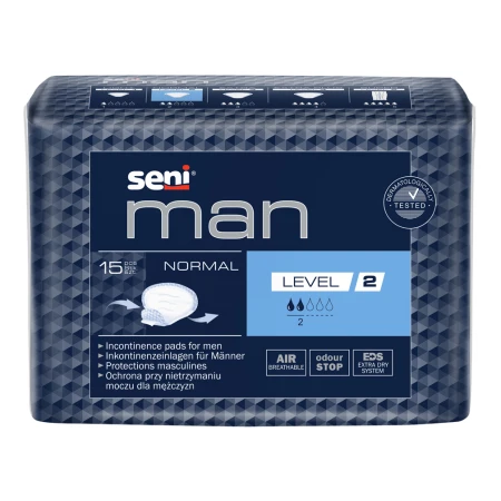 Absorbante urologice Man Normal Level 2, 15 bucati, Seni