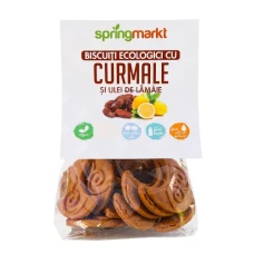 Biscuiti Eco cu curmale si ulei de lamaie, 100g, Springmarkt