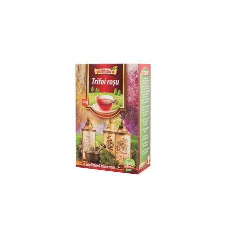 Ceai trifoi rosu flori, 50grame, AdNatura