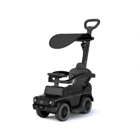 Masinuta premergator pentru copii, 2 in 1, Mercedes G350d cu parasolar, negru