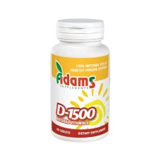 Vitamina D-1500, 60 comprimate, Adams Vision