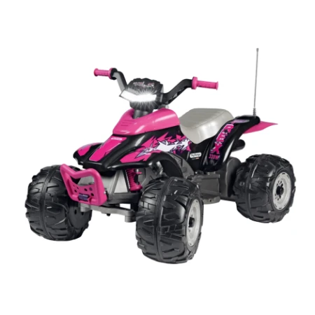 ATV Peg Perego Corral T-Rex, 330W, 12V, 3 ani +, Roz Negru