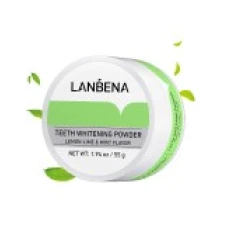 Pudra Albirea Dintilor, Lanbena, Ingrediente Naturale, Aroma Citrice si Menta, 55gr