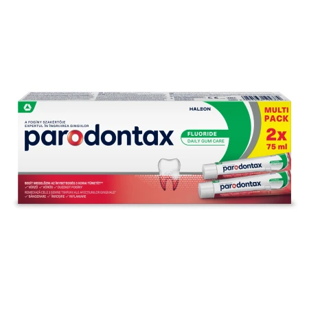 Pachet Pasta de dinti Fluoride 1 + 50% reducere la al doilea produs, 2 x 75 capsule, Parodontax